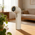TurboFlow 100-Speed Smart Handheld Fan - with LED Display & High-Torque Turbine (Cloud White / Warm Sand / Glacial Mint)